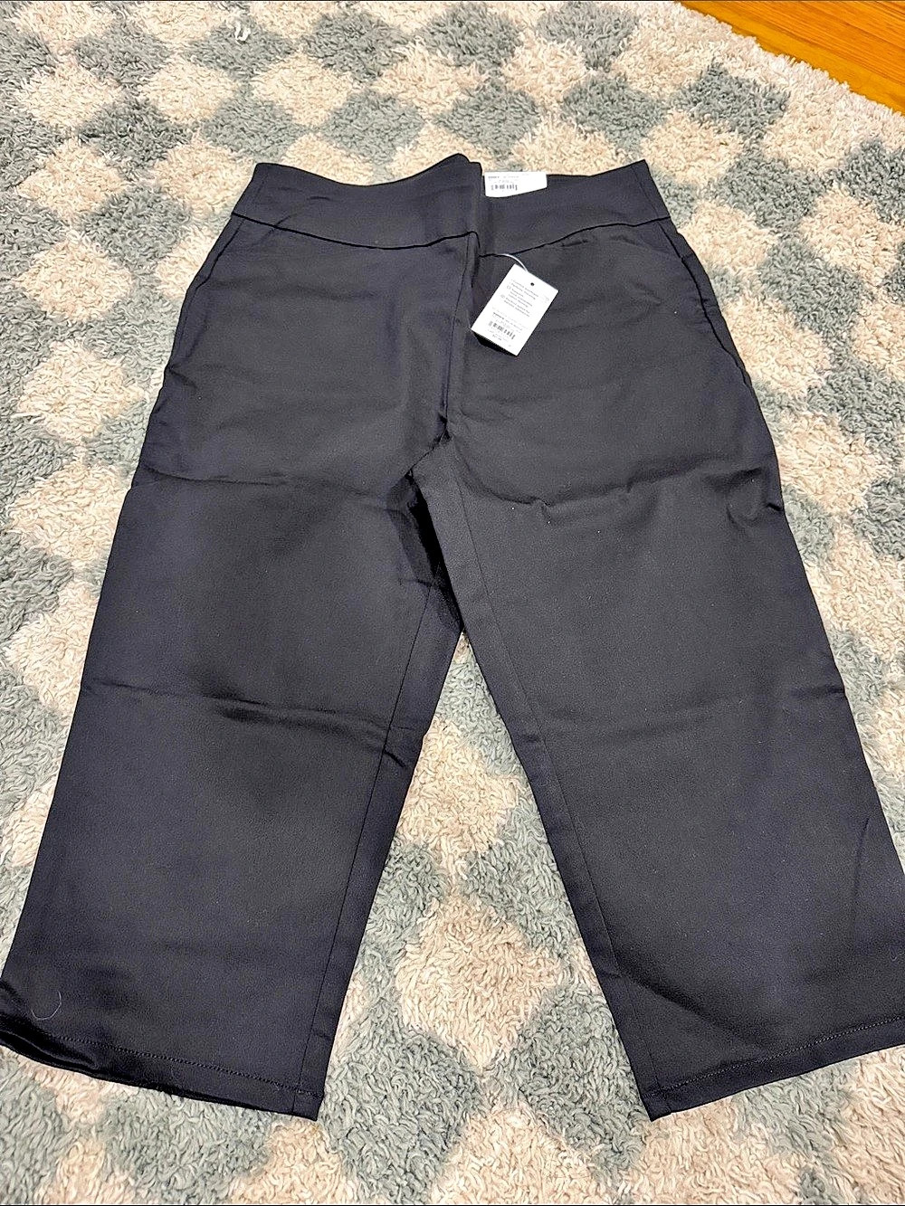 Croft & Barrow The Effortless Stretch Capri Black Size 12P NWT